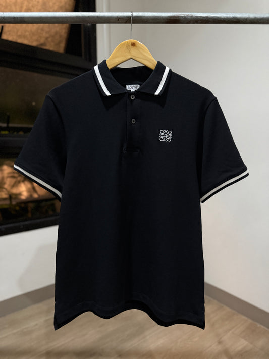 Loewe Anagram Polo Shirt (Black)