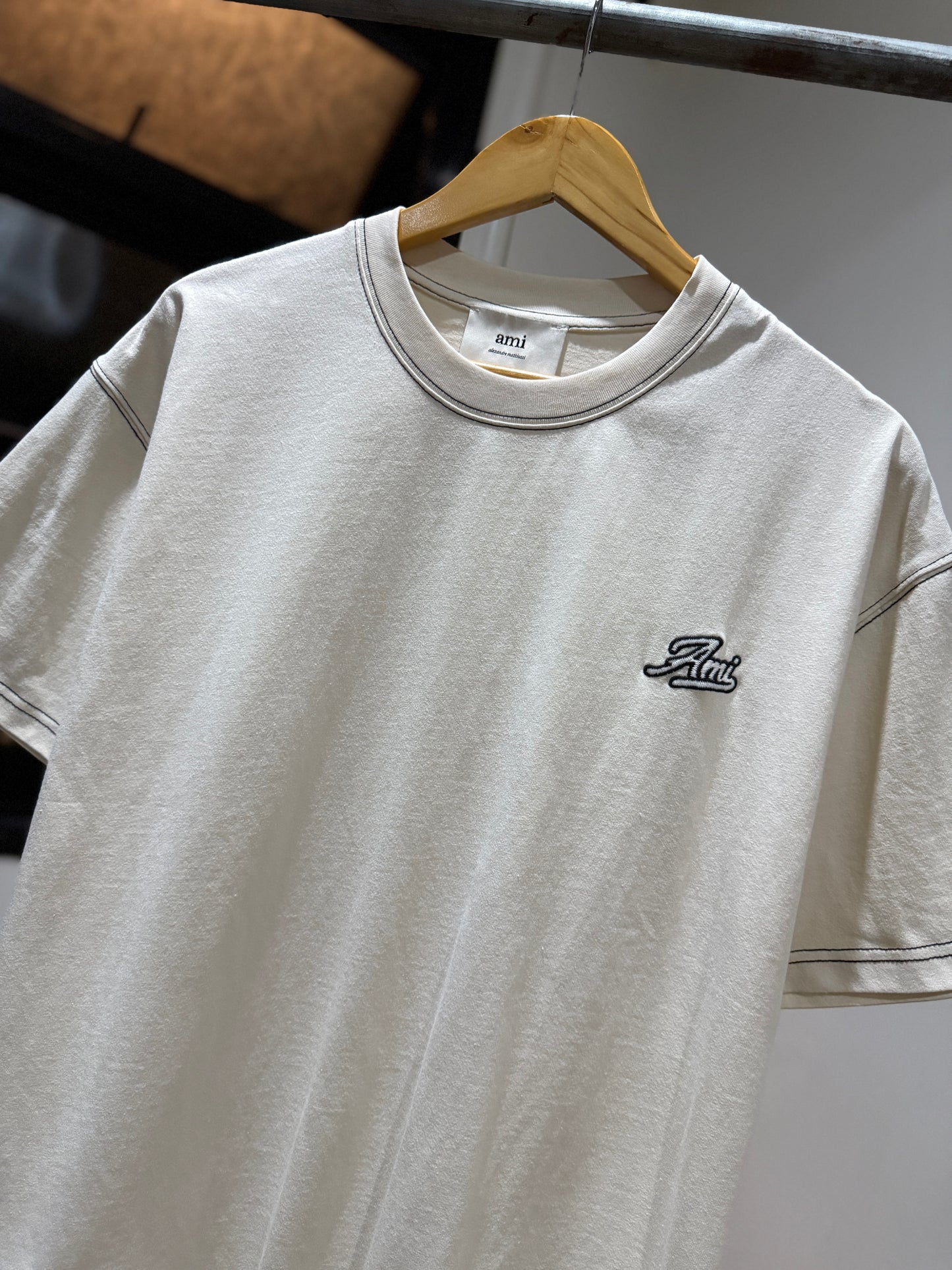 AMI Signature T-Shirt (Cream)