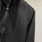 Louis Vuitton Debossed Suede Tracksuit Jacket (Black)