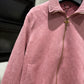Louis Vuitton Debossed Suede Tracksuit Jacket (Pink)