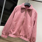 Louis Vuitton Debossed Suede Tracksuit Jacket (Pink)