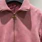 Louis Vuitton Debossed Suede Tracksuit Jacket (Pink)