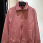 Louis Vuitton Debossed Suede Tracksuit Jacket (Pink)