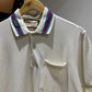 Gucci Cotton Piquet Square GG Polo Shirt (Cream)