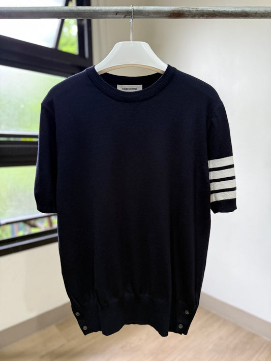 Thom Browne Short Sleeve 4-Bar T-Shirt