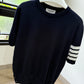 Thom Browne Short Sleeve 4-Bar T-Shirt