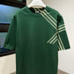 Burberry Check Sleeve Cotton T-Shirt
