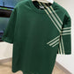 Burberry Check Sleeve Cotton T-Shirt