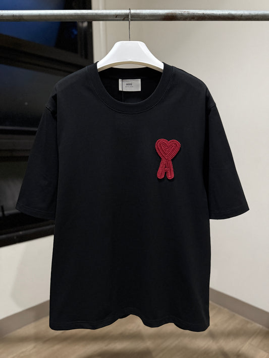 AMI de Coeur Patch T-Shirt (Black/Oversized)