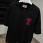 AMI de Coeur Patch T-Shirt (Black/Oversized)