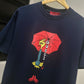 Gucci Printed Cotton T-Shirt (Navy Blue)