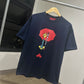 Gucci Printed Cotton T-Shirt (Navy Blue)