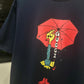 Gucci Printed Cotton T-Shirt (Navy Blue)
