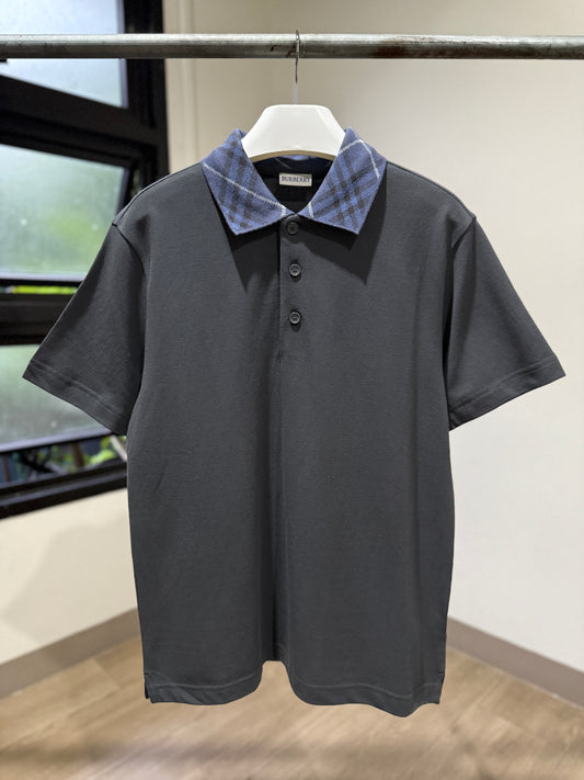 Burberry Check Collar Polo Shirt