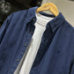 AMI Paris Corduroy Long-Sleeve (Navy)